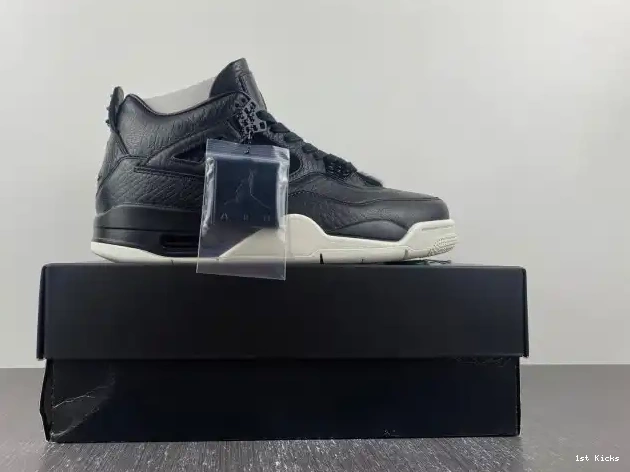 Black Jordan 4 Retro Hair 819139-010 Pony 0616